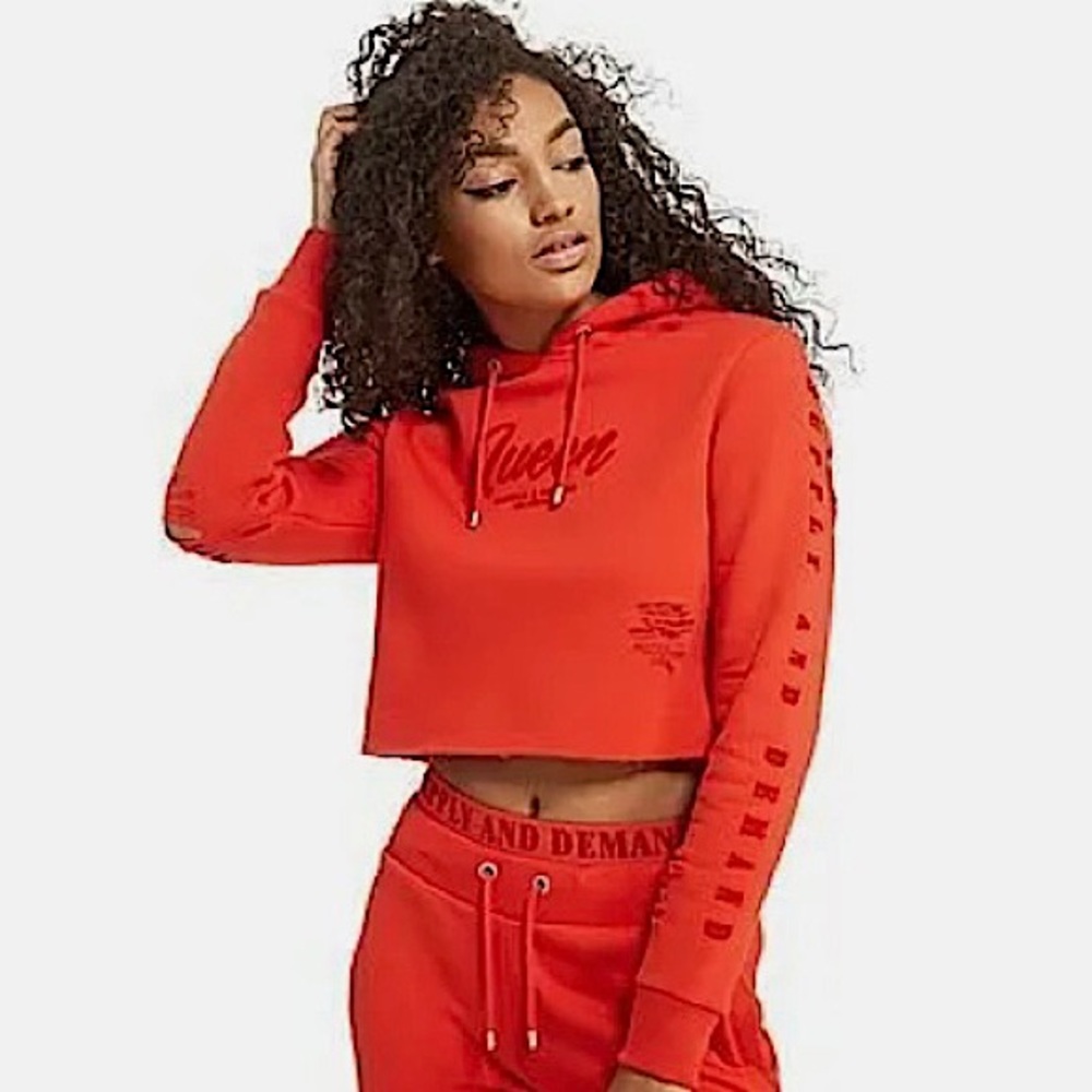 Supply & Demand Women’s Rip Cropped Hoodie